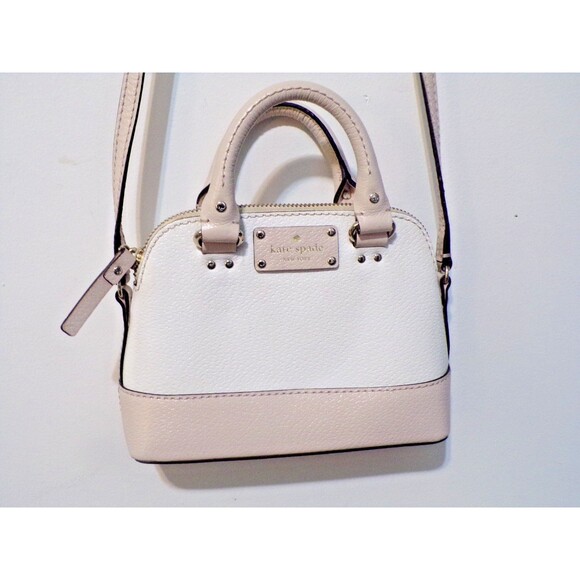 Kate Spade New York Staci Colorblock Dome Crossbody Bag Warm Beige & Cream - Picture 2 of 6